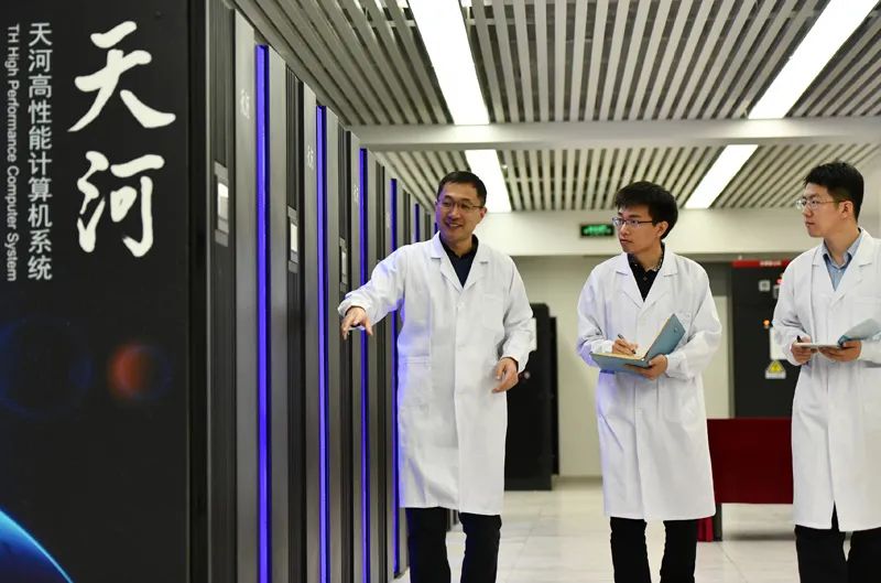 国家超级计算天津中心“天河三号”原型机机房。